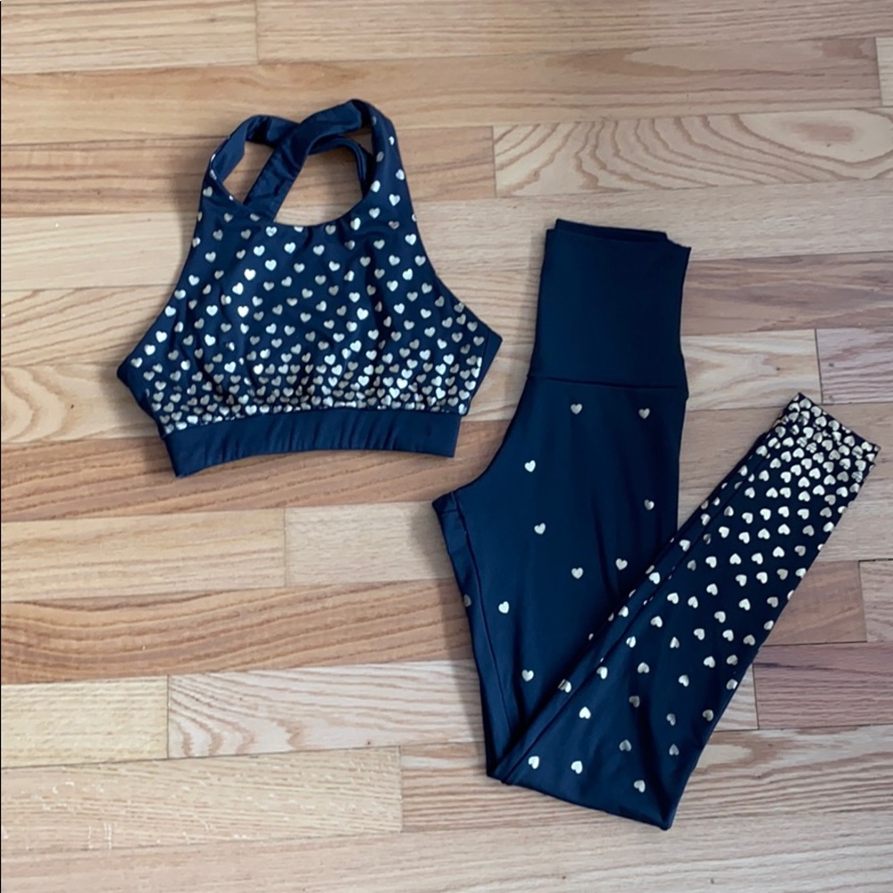 Gold Foil Hearts Set